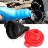Foldable Car Engine Funnel Silicone Liquid Funnel Washer Fluid Change Portable Auto Engine Oil Change Funnel Car Accessories