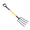 46 Inch Pitch Fork Y Grip Versatile 4 Tines Garden Spading Fork for Gardening Digging Composting Spading