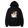 Hot Anime My Hero Academia Midoriya Izuku And Himiko Toga Print Hooded Men Women Casual Loose Hoodies Harajuku Male Sweatshirt