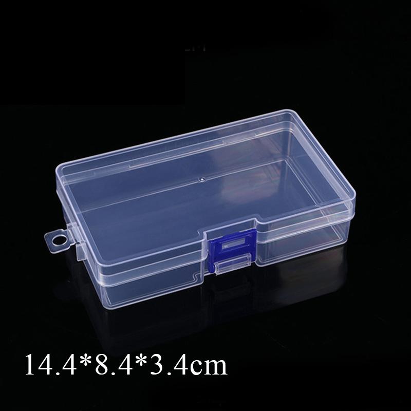 New Stationery Stickers Plastic Storage Box Organizer Transparent Desktop Storage Container Plastic Art Tool Case for Craft