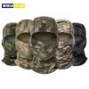 Balaclava Camouflage Cappello Maschera Integrale per Ciclismo Sport all'Aperto Caccia Escursionismo Maschera da Sci Casco da Moto Cappello Interno