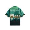 Kith For The Matrix All-Over Printed Thompson Camp Collar Shirt Taiga Unisex Tops Green KHM035224-377