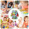 Kids Painting Apron Adjustable Drawing Clothes Kindergarten Long Sleeved Cover Dining Bib Waterproof Reverse Dressing Aprons