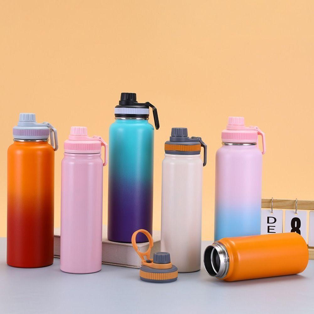 Stainless Steel Insulated Water Bottle 800ml Vacuum Flasks Outdoor Cup Insulated Tumbler  Office