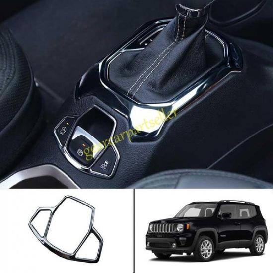 For Jeep Renegade 15-2023 Black Titanium Console Electronic Handbrake Frame