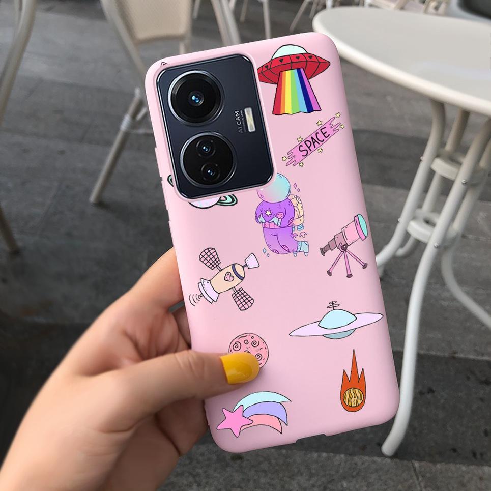 Cute Animal Cartoon Case For Vivo Y55 4G 5G Cases Luxury Silicone Cover For Vivo Y75 4G 5G Fundas Silicone Cool Style Bumper