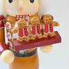 Festival Nutcrackers Soldier Ornament Delicate Christmas Wood Nutcrackers Soldiers Hand Painted Festival Decoration