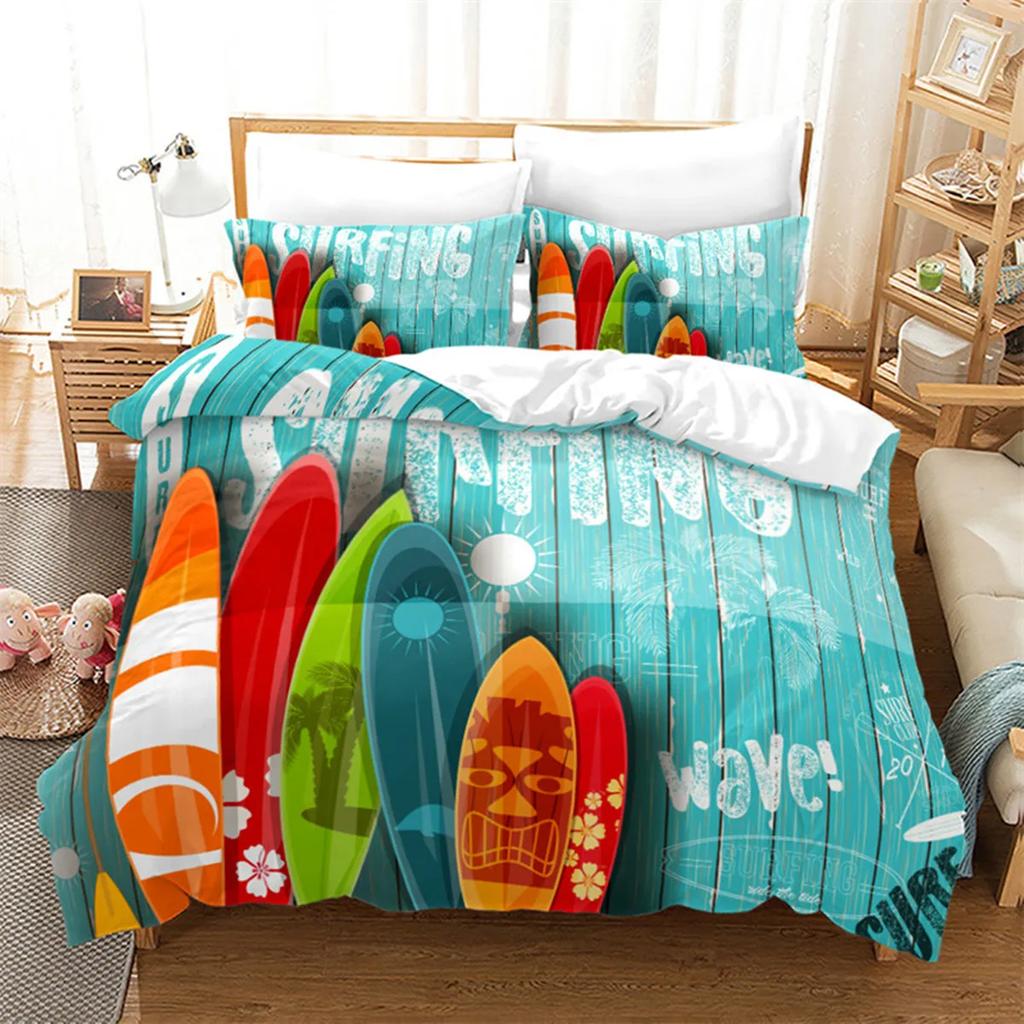 Extreme Sports Game Skateboard Soft Duvet Cover Spaceman Comfortable Quilt Cover Carton Skateboard for Children Ten Boy for Bedrom Decoration