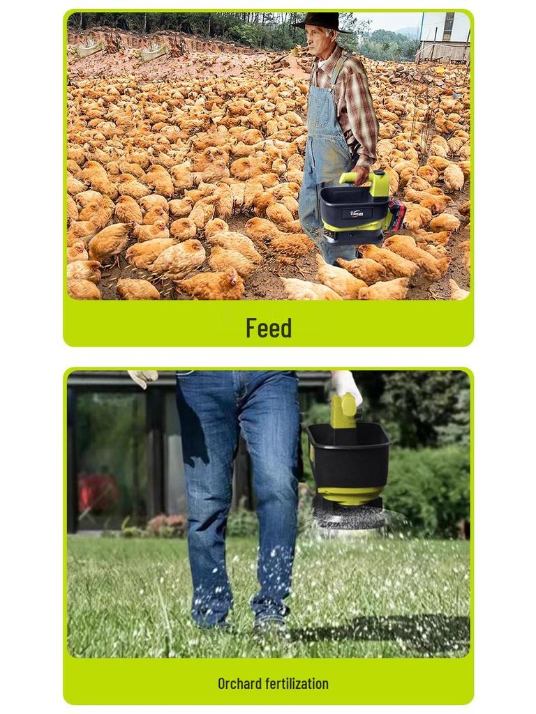 Handheld Electric Lithium Battery Fertilizer and Seed Spreader
