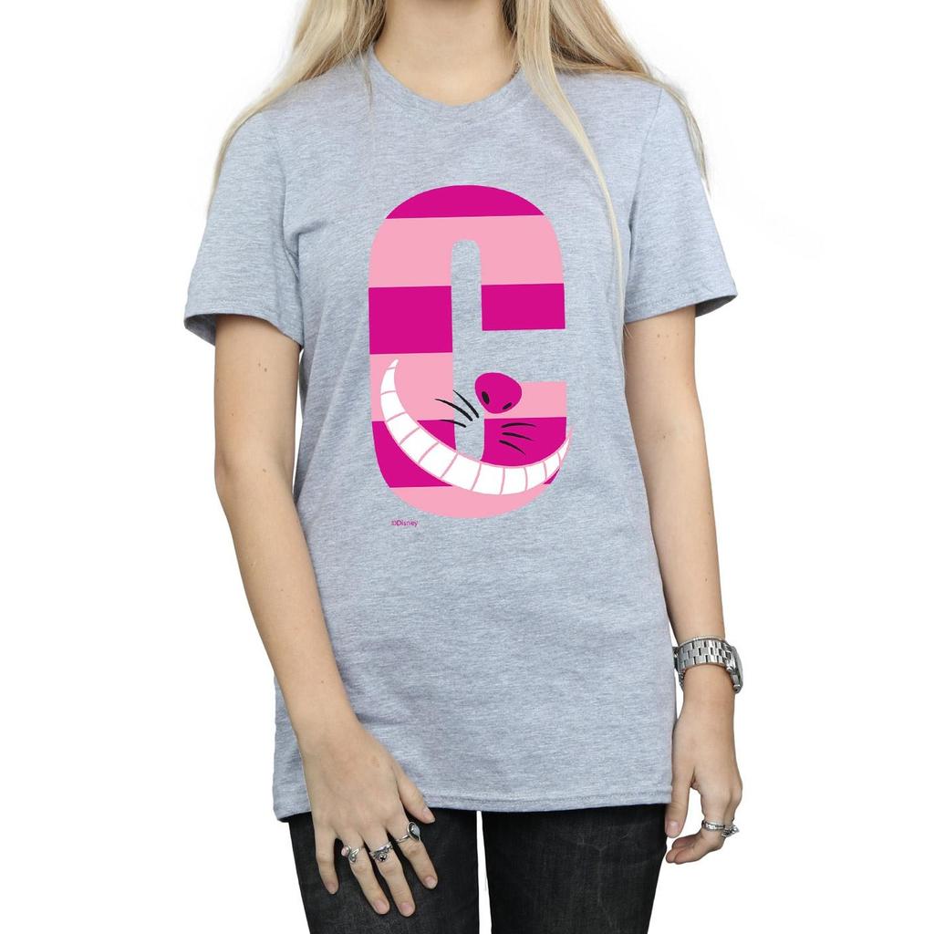 Disney Womens/Ladies Alphabet A Is For Alice Cotton Boyfriend T-Shirt