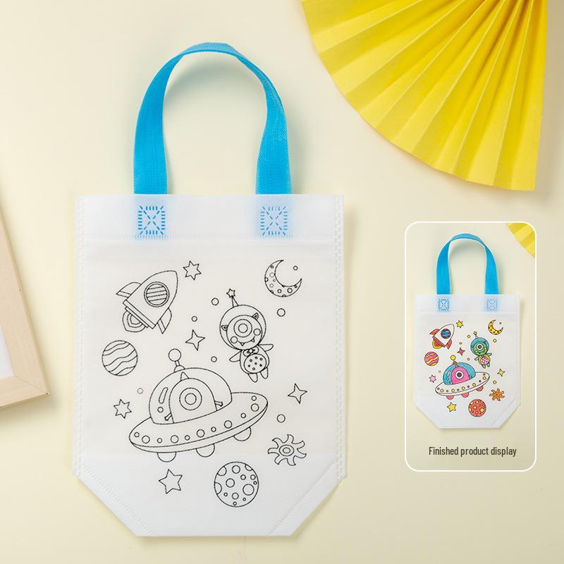 Eco-Friendly DIY Graffiti Tote Bag Kit for Kids