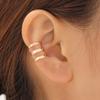Gold Color Ear Cuff Without Piercing Ear Clips for Women Simple Metal Clips On Punk Personality Clip Earrings Party Gift