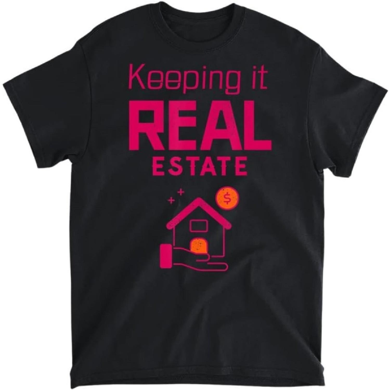 

Realtor Keeping It Real Estate Agents Investor T-Shirt, Long Sleeve Shirt, Sweatshirt, Hoodie Unisex Adult Size Made in Canada XXXXXL різнокольоровий