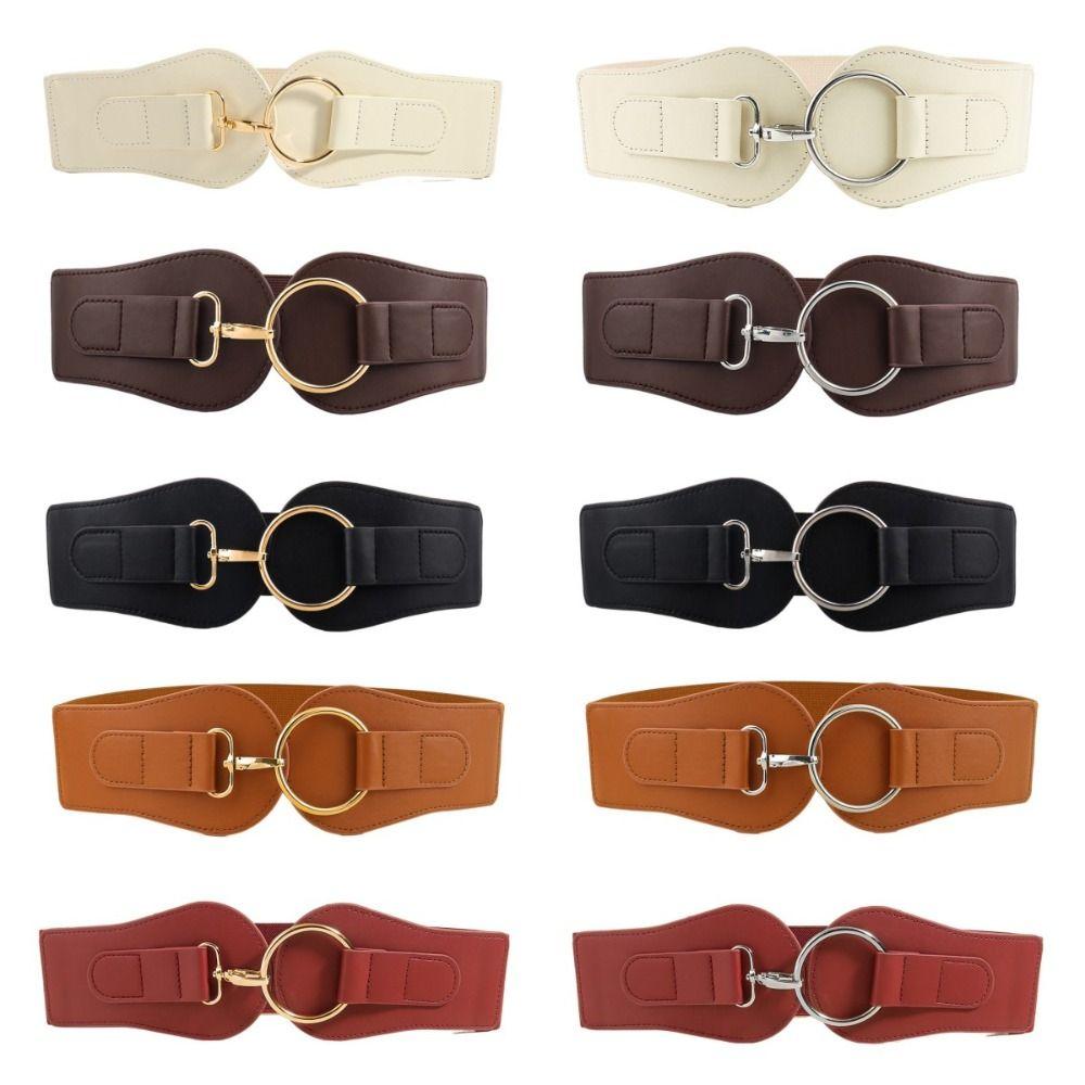 Leather Corset Belt Elastic Wide Waist Corset Elegant Lace Cummerbunds  Girl