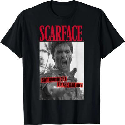 Scarface Say Goodnight To The Bad Guy Photo T-Shirt