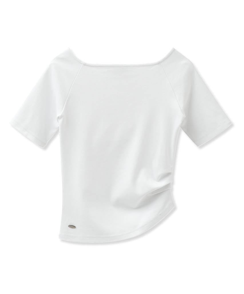 VIVACIOUS Divin Boat Neck Side Tuck T-Shirt_4 Colors