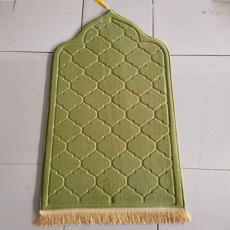 Cross-border Flannel Floor Mat: Irregular Shape, Thick Cushion, Living Room Prayer Carpet