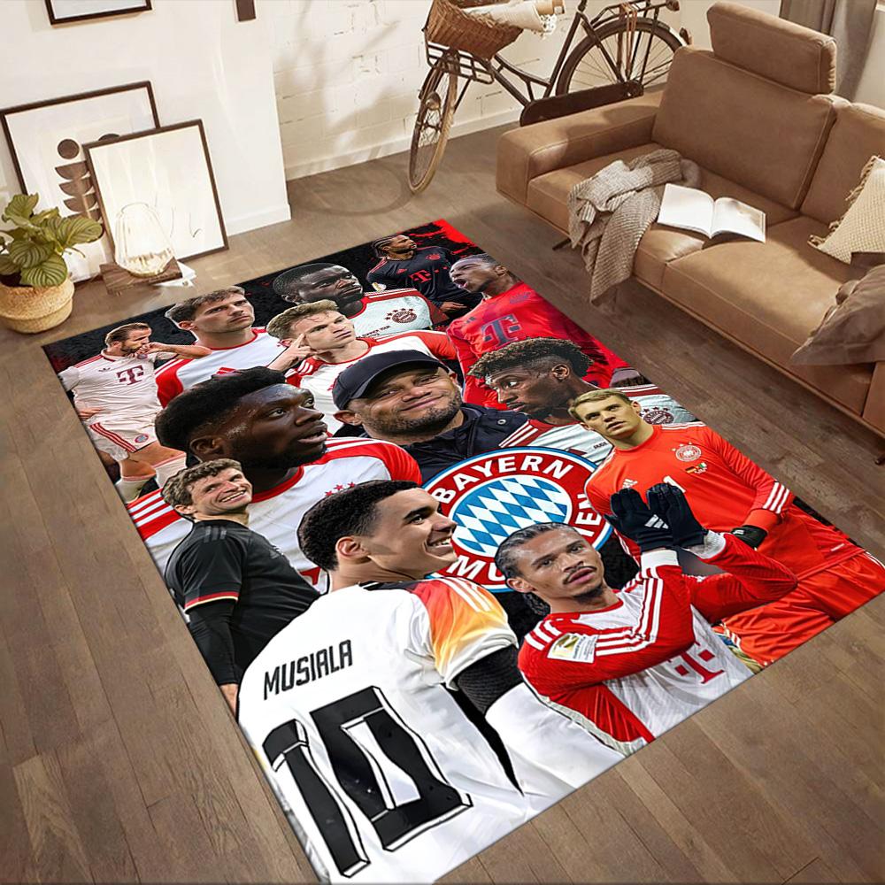 Bayern Munich Area Rug Perfect for Game Room Study Room Decorate Room Living Rooms Anti-slip Rug Decorate Offices