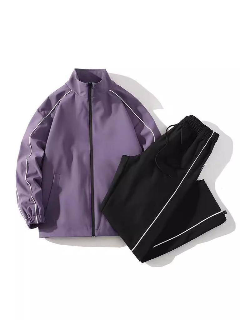 Ensemble de vestes coupe-vent pour couple: Vêtements d'extérieur décontractés à la mode pour hommes et femmes, automne/hiver