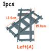 MOC City Train Tracks Flexible Straight Curved Soft Rail Switch DIY Building Block Models Railways Technical Train Parts  Bricks