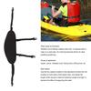 Kayak Backrest Professional Padded Comfortable Waterproof Canoe Backrest Support with Adjustable Strap Black