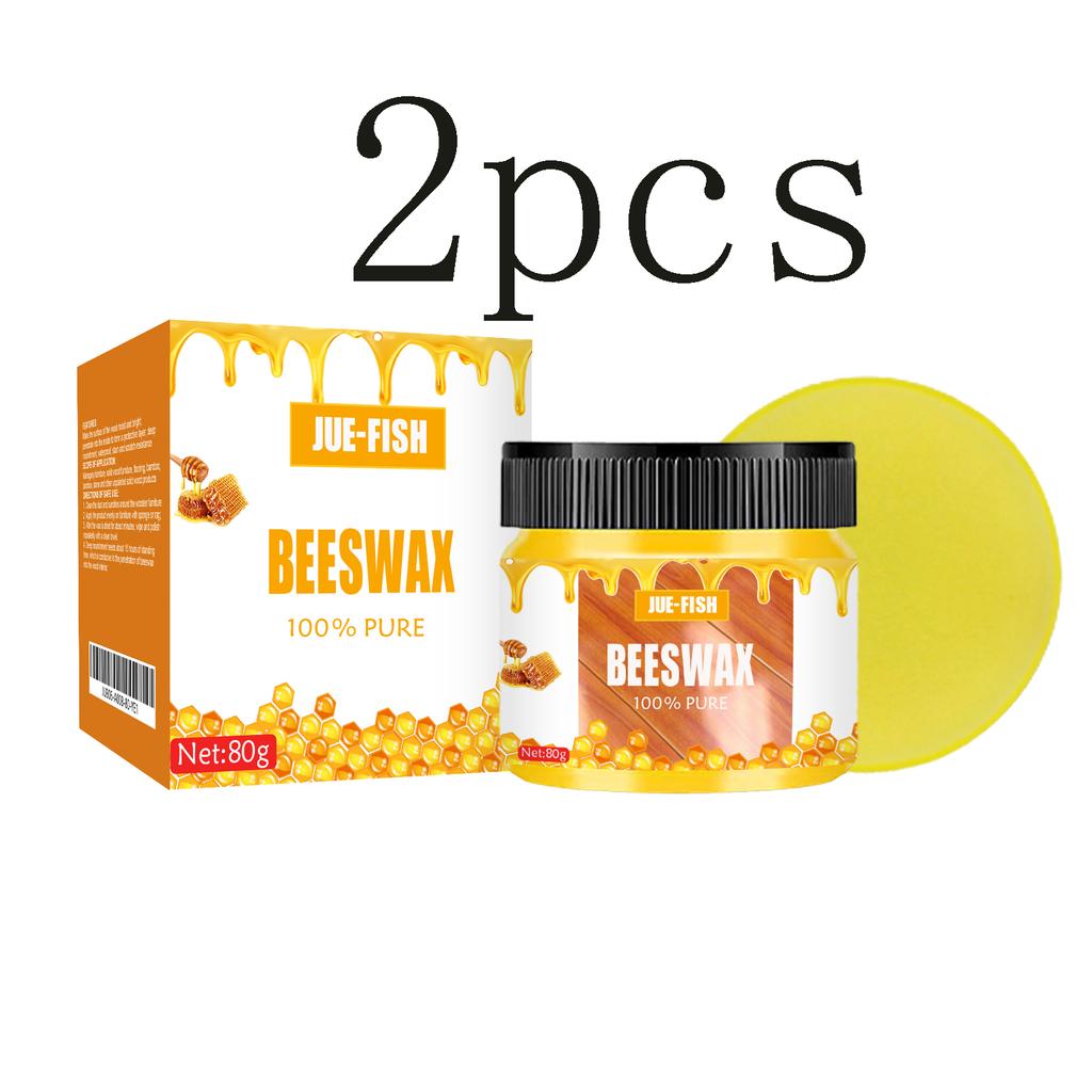 Beeswax Wood Furniture & Floor Polish - Brightening Wear-Resistant Cleaning Scratch Restoring Maintenance Care Wax