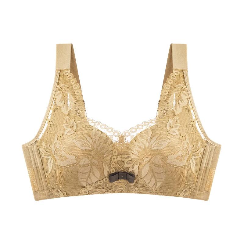 B C D Dámské 3D Košíčky Podprsenka Bez Kostic Pohodlná Plné Košíčky pro Velká Prsa Ženská Sexy Krajka Síťovina Nastavitelná Podprsenka Měkká Tenká Vycpávka Top Podprsenka