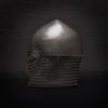 Norman Helmet with Chainmail Aventail Viking Crusader Style Combat Helmet Medieval Armor for LARP, Reenactment, SCA, Cosplay Gift