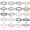 She Yao Natürlicher Kristallachat Tigerauge Armband - Modeschmuck mit einzelnen runden Perlen