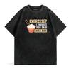 Exercise I Thought You Said Extra Rice Funny Asian Food T Shirt vintage Washed graphic streetwear Unisex Stylish