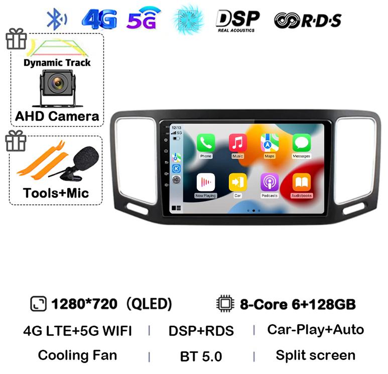 Android 14 Carplay Car Radio For Volkswagen VW Sharan 2012 2013 2014 2015 2016 2017 2018 Multimedia Video Player GPS Stereo DSP