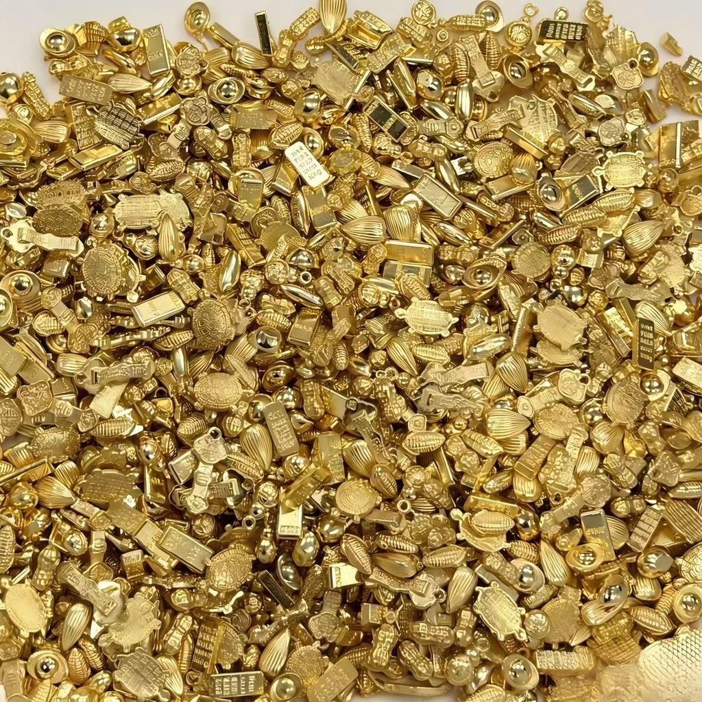Mu Lue Mini Gold Metal Ingots: Simulation Gold Ingots for Crafts & Photo Frame Filler