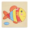 Cartoon 3D Puzzle Jigsaw Wooden Toys for Children Cute Animal Traffic Puzzles Intelligence Kids Baby Early Educational Toys