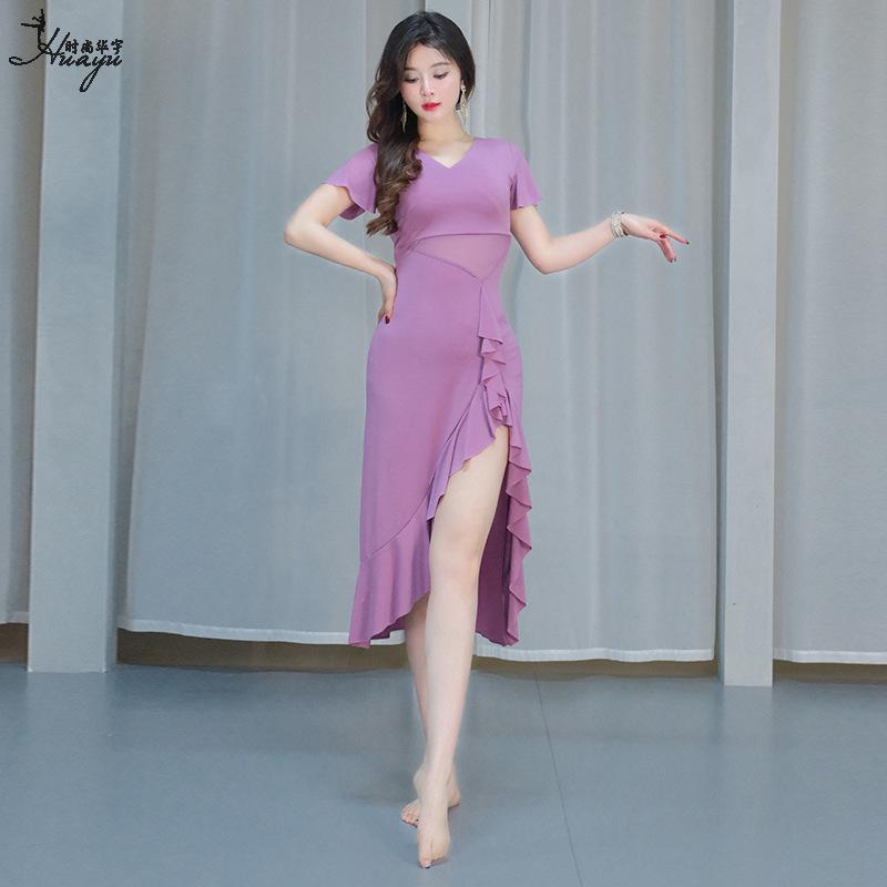 Taniec Brzucha 2025 Seksowna Sukienka z Krótkim Rękawem - Orientalny Kostium Sceniczny dla Dorosłych