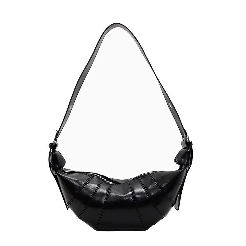 Niche horn bag women's new spring and summer fashion retro versatile underarm shoulder messenger bag