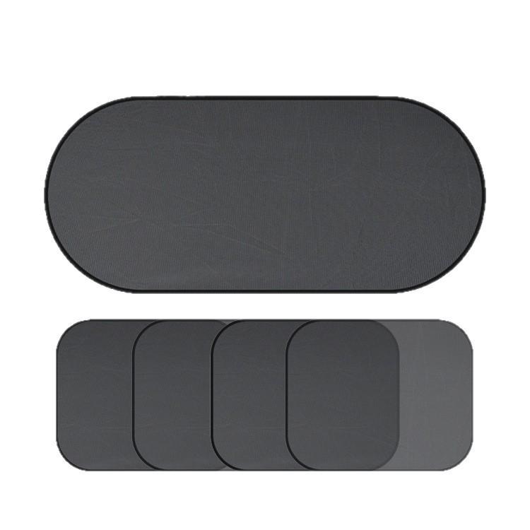 5-Piece Universal Car Sunshade Set: Mesh Curtains and Sun Visors for Rear and Side Windows