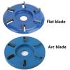 6-Teeth Steel Wood Carving Disc - Angle Grinder Milling Cutter (Durable, Precision-Cut Woodworking Tool)