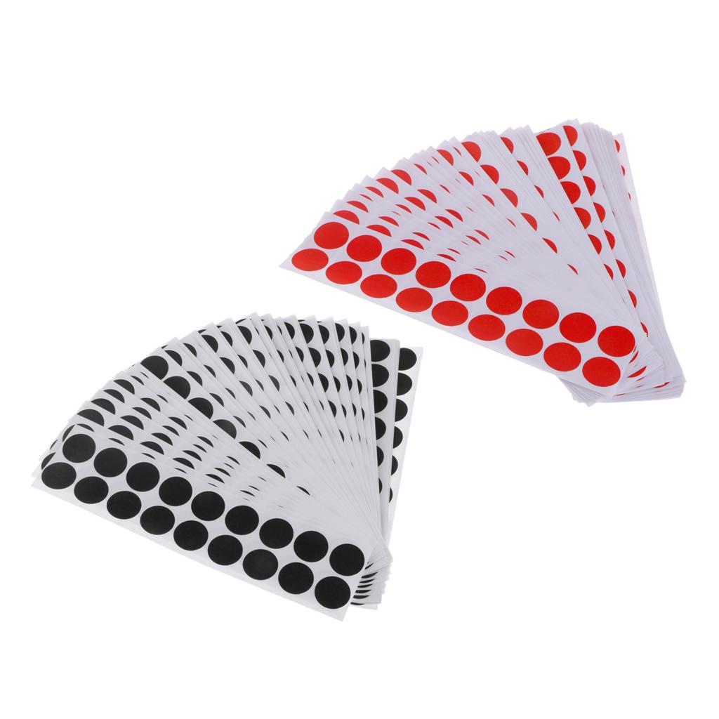 900 Pieces Target Self -Adhesive Highter, Slapping Patches for Splashes, Black /