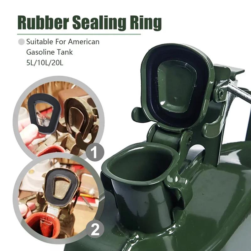 Rubber Fuel Can Sealing Gaskets ,Oil Resistant Replacement Seals For 5-20L Jerry Cans,Car Spare Fuel Tanks & Gasoline Containers