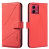 For Motorola Moto G84 5G Case BINFEN COLOR BF35 Geometry Imprinted Leather Phone Cover RFID Blocking Wallet Stand
