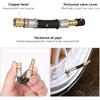 2 Pcs Valve Stem Extension, 3.93 Inches Flexible Brass Valve Stem Extension Adapter, Universal Fit Durable Design Bike Pump Tire Adapter for Car,