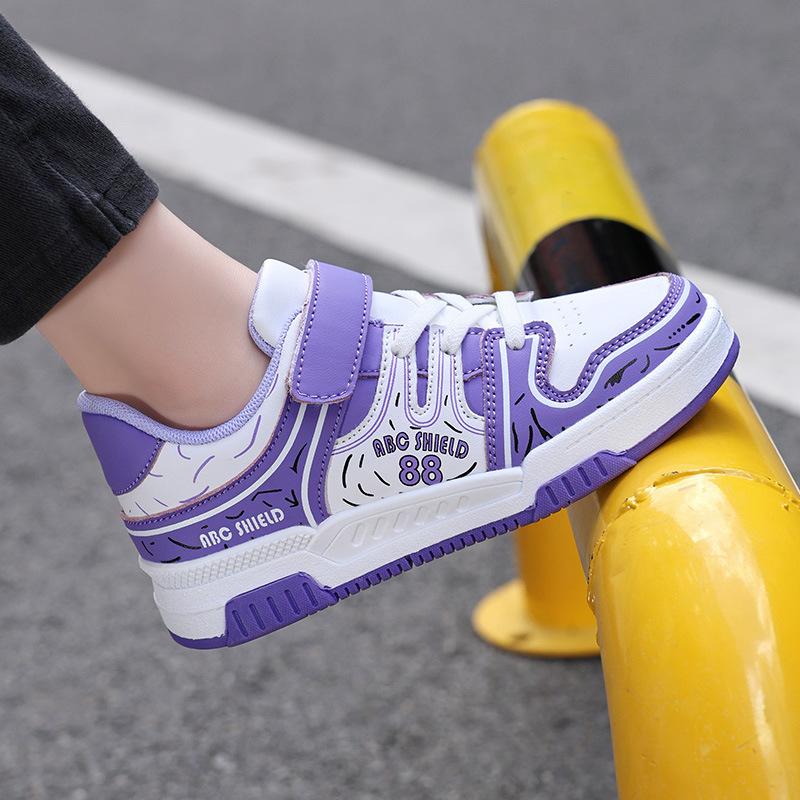 Longhong Spring and Autumn Middle-aged and Older Children's Boys' Sports Shoes Natal Children's Leisure Red Tide Girl Board Shoes