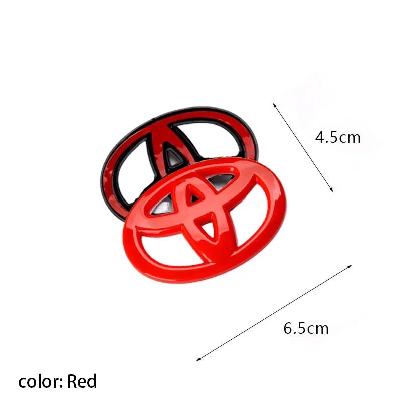 2026 New For Toyota ABS Overlay Car Steering Wheel logo sticker For Toyota Coorolla Camry reiz RAV4 Crown Avalon CHR Prado Avalo