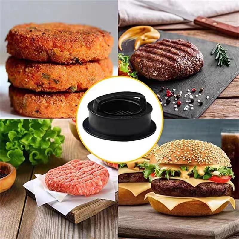 3-in-1 Hamburger Press Patty Maker Non-stick Meat Beef Veggie Burger Mold Kitchen Gadgets