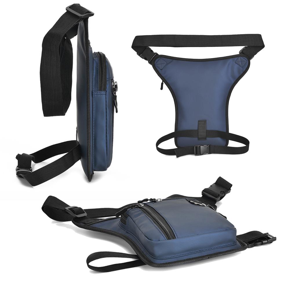 Motorcycle Travel Bag Waterproof Motorcycle Waist Leg Bag Men Hip Bum Pack Leg Side Bag Ride Bags For Men Casual Fanny Pack Bag