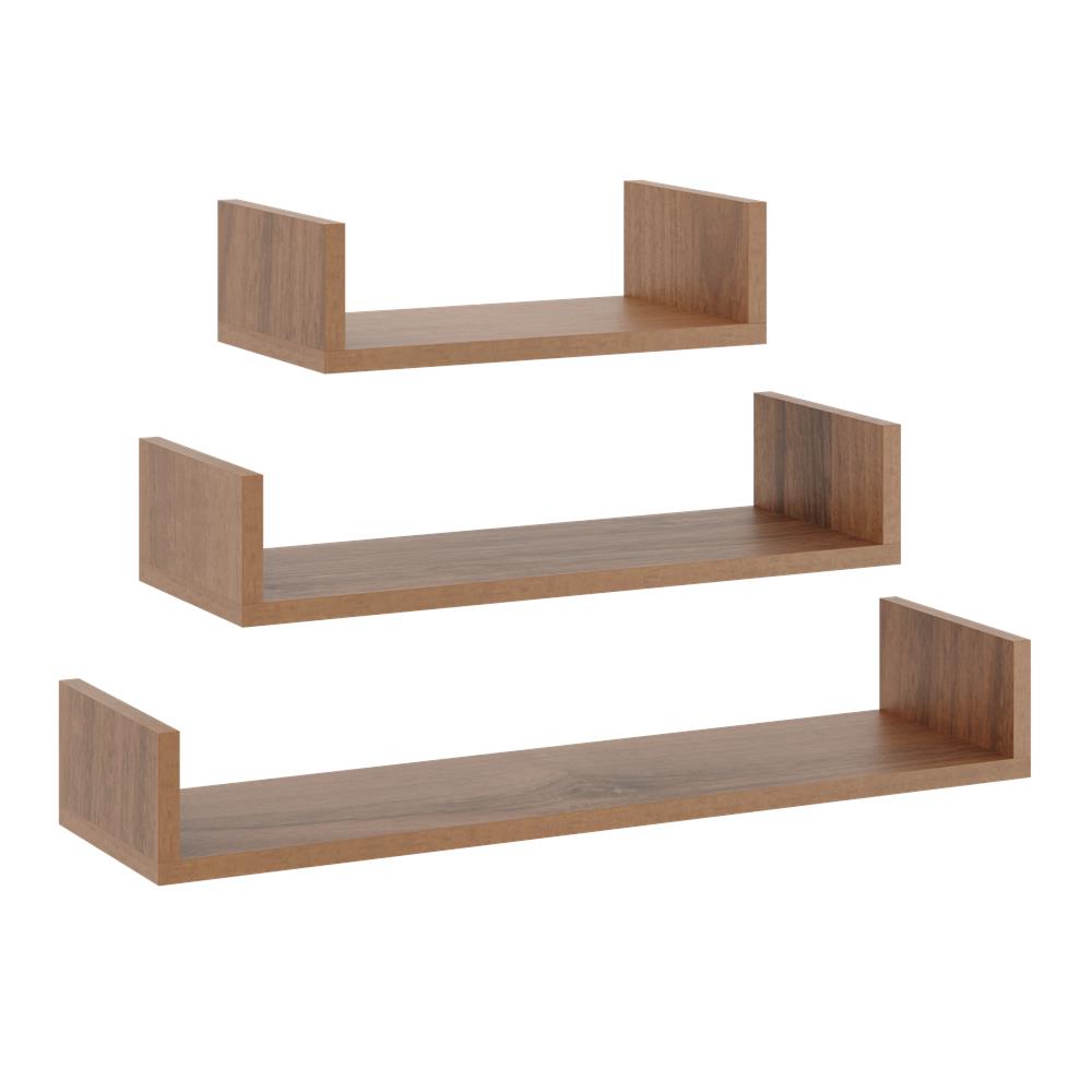 Wall Hanging Shelves - 3 Pieces - No. 23 White