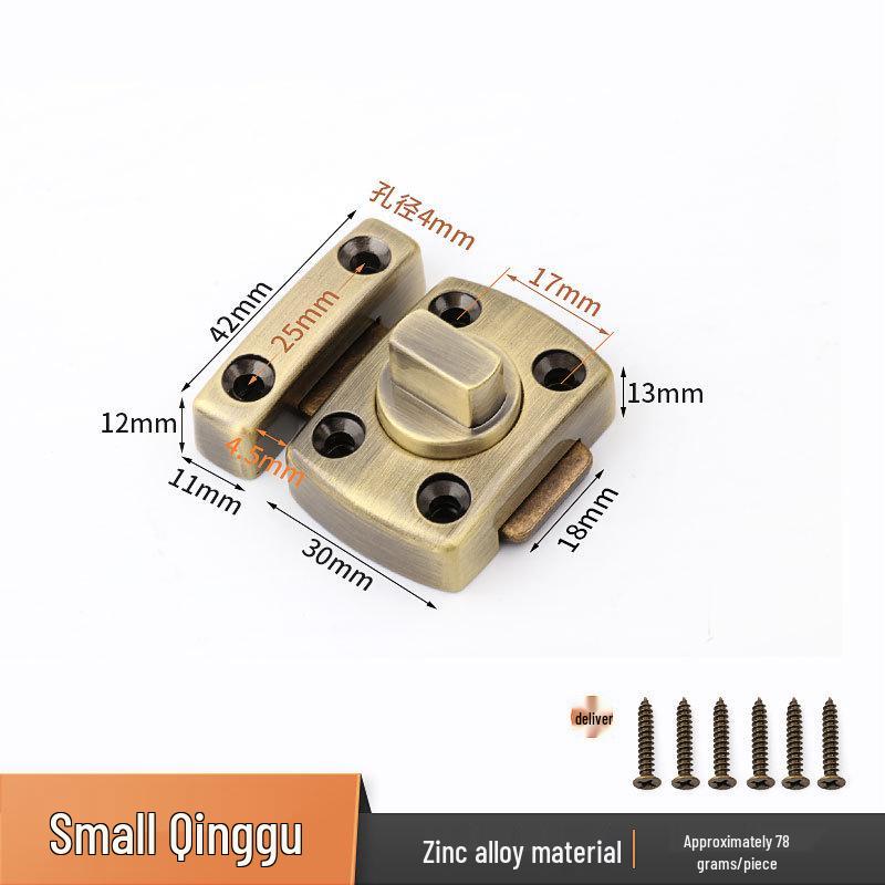 Zinc Alloy Anti-theft Sliding Door Lock with Rotating Bolt