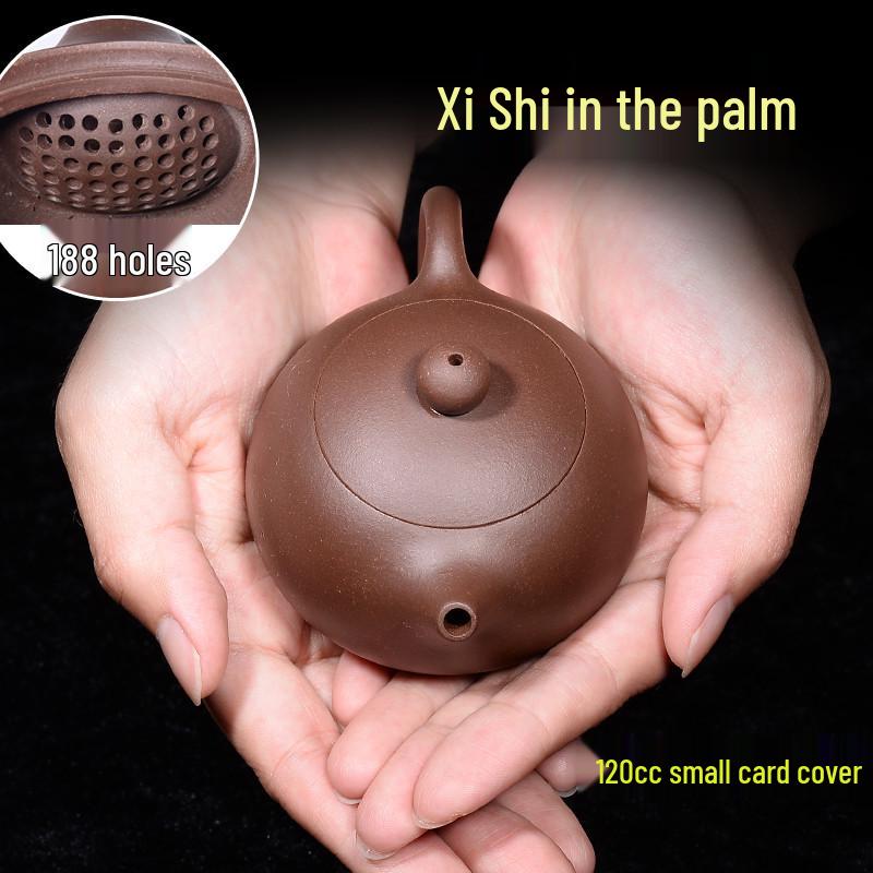 Handmade 120ml Yixing Zisha Xi Shi Teapot for Gongfu Tea 120cc