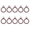 10 Pcs Window Treatment Clip Rings Shower Curtain Drapery Rings Curtain Hooks with Eyelets for Curtains and Rods