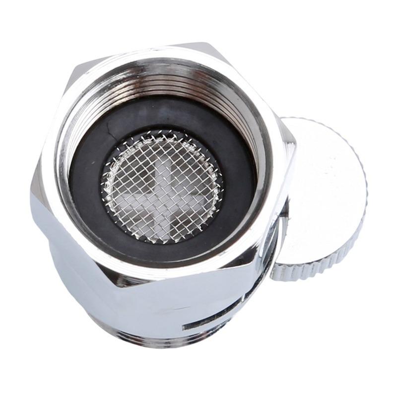 Bathroom Shower Brass Junction Water Flow Control Valve Straight through Shut -off Angle Valve Bath Water Tap Accessory